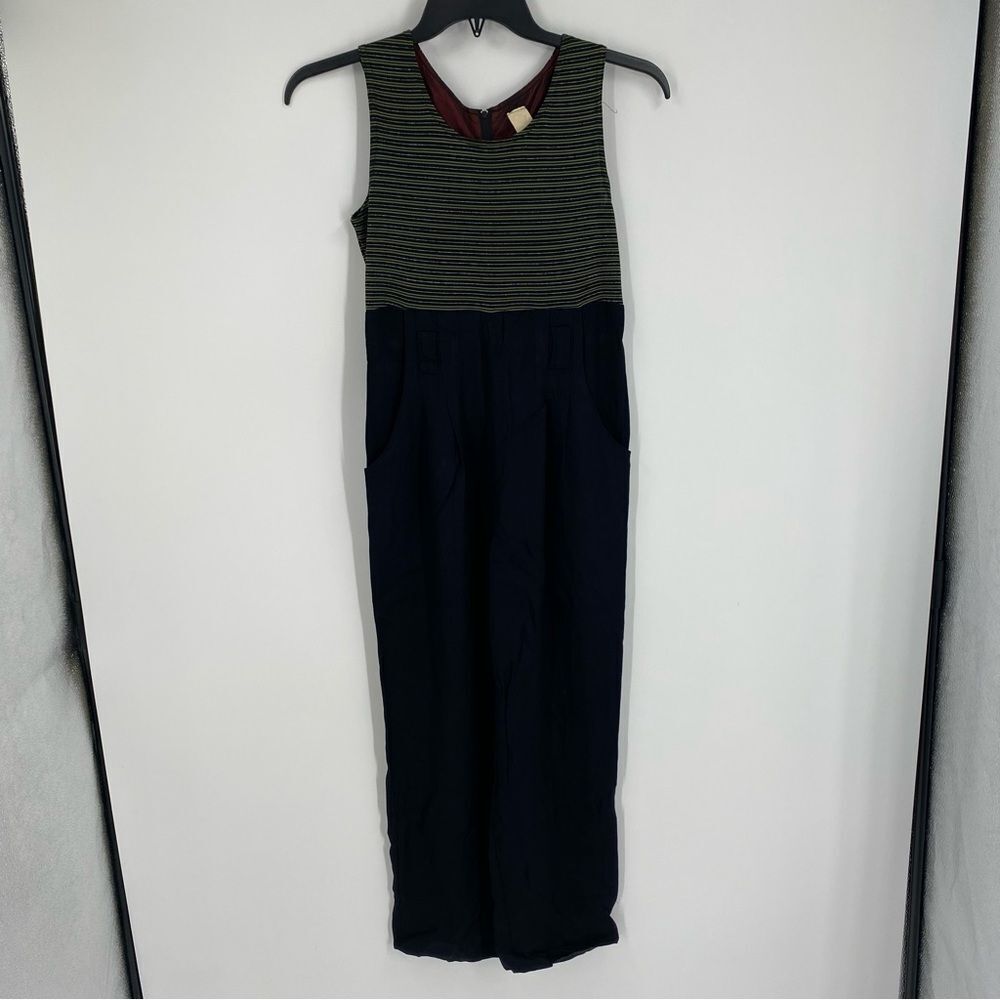 Stylish Sleeveless Striped Jumpsuit size S